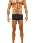 MODUS VIVENDI GLAM MEANDER TRUNK SWIMWEAR BOXER BLACK