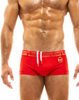 MODUS VIVENDI GLAM MEANDER TRUNK SWIMWEAR BOXER RED