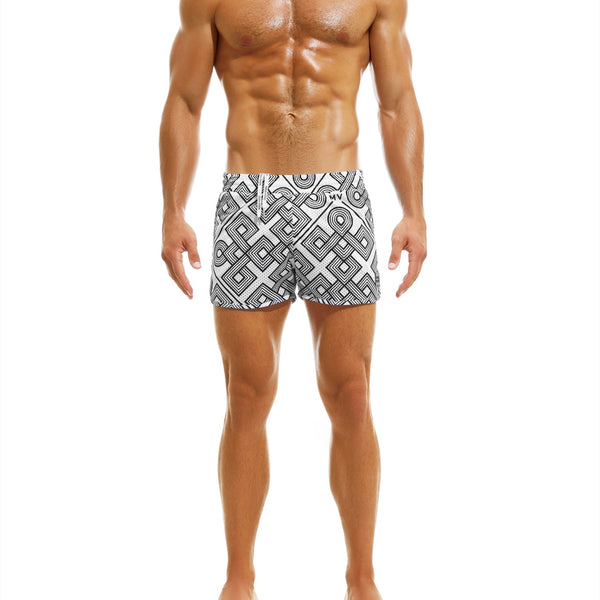 MODUS VIVENDI GORDIAN KNOT JOGGING CUT SWIM SHORTS BLACK