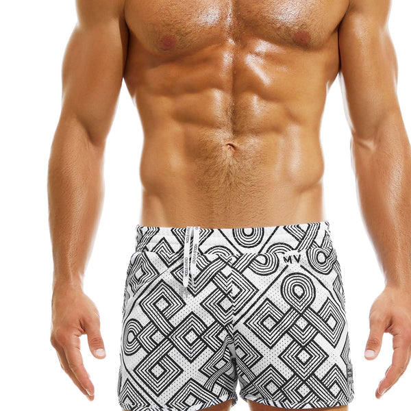 MODUS VIVENDI GORDIAN KNOT JOGGING CUT SWIM SHORTS BLACK