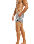 MODUS VIVENDI GORDIAN KNOT JOGGING CUT SWIM SHORTS BLACK