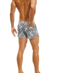 MODUS VIVENDI GORDIAN KNOT JOGGING CUT SWIM SHORTS BLACK