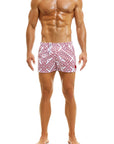 MODUS VIVENDI GORDIAN KNOT JOGGING CUT SWIM SHORTS WINE