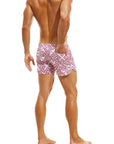 MODUS VIVENDI GORDIAN KNOT JOGGING CUT SWIM SHORTS WINE