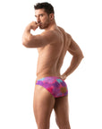 TOF PARIS FLORAL SWIM BIKINI BRIEFS PINK