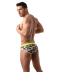 TOF PARIS ICONIC SWIM BRIEFS CAMO KHAKI