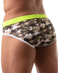 TOF PARIS ICONIC SWIM BRIEFS CAMO KHAKI