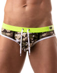 TOF PARIS ICONIC SWIM BRIEFS CAMO KHAKI