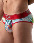 TOF PARIS TIE DYE XL PUSH UP BRIEFS RED