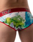 TOF PARIS TIE DYE XL PUSH UP BRIEFS RED