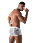 TOF PARIS STAR MINI SHORTS SILVER