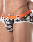 TOF PARIS ICONIC SWIM BRIEFS CAMO GREY