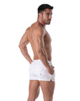 TOF PARIS HOLIDAYS SWIM SHORTS WHITE