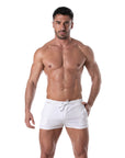 TOF PARIS HOLIDAYS SWIM SHORTS WHITE