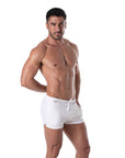 TOF PARIS HOLIDAYS SWIM SHORTS WHITE