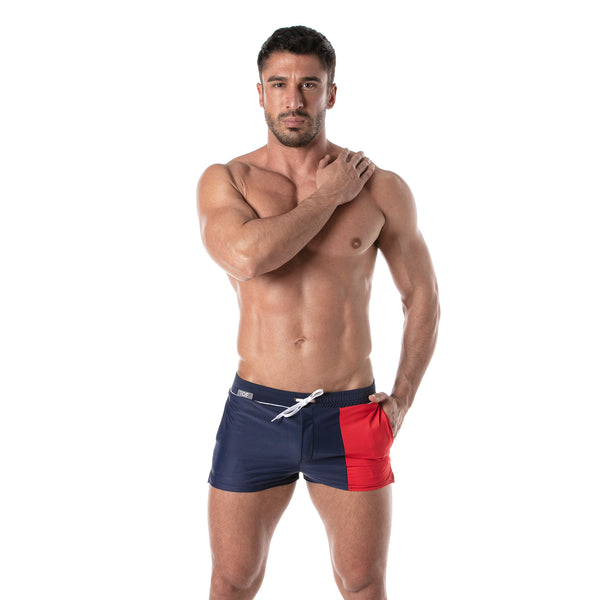 TOF PARIS HOLIDAYS SWIM SHORTS NAVY