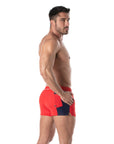 TOF PARIS HOLIDAYS SWIM SHORTS RED