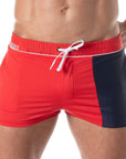 TOF PARIS HOLIDAYS SWIM SHORTS RED