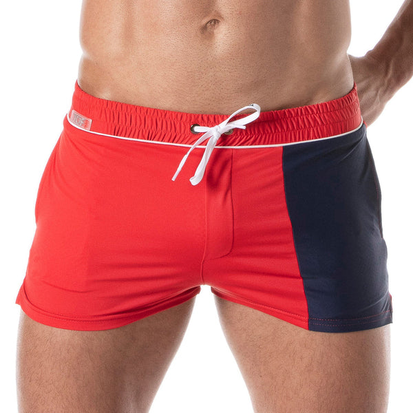 TOF PARIS HOLIDAYS SWIM SHORTS RED