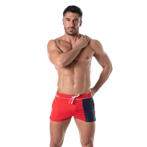 TOF PARIS HOLIDAYS SWIM SHORTS RED