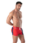 TOF PARIS HOLIDAYS SWIM SHORTS RED