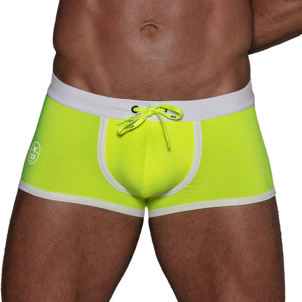 TOF PARIS NEON SWIM TRUNKS YELLOW