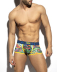 ES COLLECTION FLORAL-MESH TRUNK YELLOW