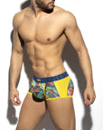 ES COLLECTION FLORAL-MESH TRUNK YELLOW