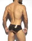 ES COLLECTION SHINY TRENDY PUSH UP BRIEF GOLD