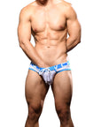 ANDREW CHRISTIAN Mesh Football Brief w/ ALMOST NAKED White