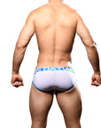 ANDREW CHRISTIAN Mesh Football Brief w/ ALMOST NAKED White